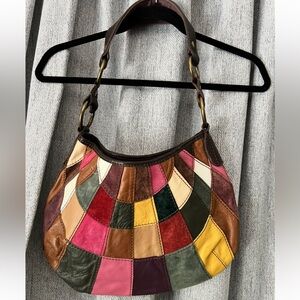 Lucky Brand Patchwork Leather Hobo Bag